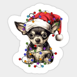 Christmas Puppy Sticker